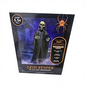 Esqueleto Animado <span class=keywords><strong>de</strong></span> Halloween <span class=keywords><strong>de</strong></span> 5.5 Pies, con Sonido, Ojos LED, Movimiento y Voz, Funciona con Batería, Seguro para Interiores - Product Image 5