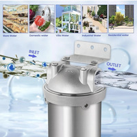 Filtre pré-sédimentaire en acier inoxydable à mailles réutilisables à changement rapide pour l'eau de salle de bain résidentielle