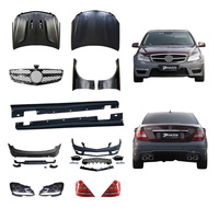 Kit de conversion de carrosserie pour Mercedes Benz W204 Classe C, mise à niveau style C63 AMG, pare-chocs, calandre, capot, ailes, éclairage
