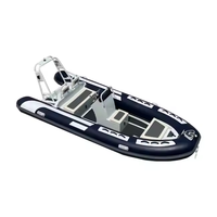 16 pieds Sport Rib480 coque en aluminium semi-rigide Hypalon/PVC bateau gonflable en fibre de verre pêche Pooton bateau à vendre