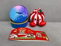 12 pièces/boîte Nouvelle Boîte Mystère de Noël en Forme de Boulettes, Jouet en Peluche Mignon, Coussin en Peluche en Forme de Boulette Vapeur, Décoration d'Intérieur