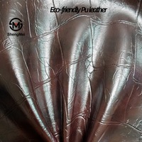 Cuir PU bicolore effet cuir huilé froissé à motif crocodile simple 1,2 mm résistant à l'abrasion pour chaussures de modèle - Vente en gros