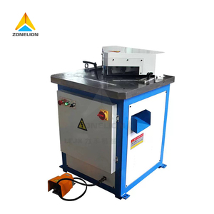 Sierras dobles hidráulicas de 45 grados, máquina cortadora de hierro en ángulo de perfil de aluminio y Metal, máquina cortadora de muescas de ángulo fijo - Product Image 1