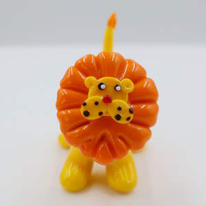 Decoratieve Custom Geblazen Groot Formaat Kunst Handgemaakte Murano Lampwork Glas Ambachten Bos Kardinaal Hert Leeuw Koe Bijen Dier Beeldjes - Product Image 5