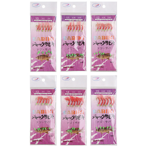 4-20 # Gancho de pesca <span class=keywords><strong>Sabiki</strong></span> Gancho de acero de alto carbono con sedal de pesca de seda de piel de pez rojo con anzuelo - Product Image 5