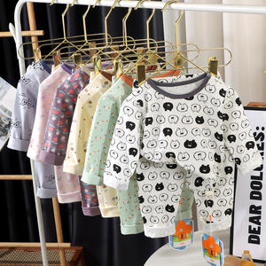 All'ingrosso di set pigiama per bambini, cotone, vestiti per la casa per bambini (sia ragazzi che ragazze), vestiti autunnali e pantaloni autunnali - Product Image 2
