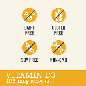 Supplément de vitamine D3 360 gélules soutient la santé des os et la fonction musculaire Vitamine D3 organique Extraits de plantes - Product Image 4