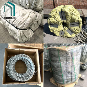 <span class=keywords><strong>Filo</strong></span> di Ferro Zincato per Recinzione a Rasoio, <span class=keywords><strong>Filo</strong></span> Concertina 33FT, Nastro Allungato, Bobine di <span class=keywords><strong>Filo</strong></span> <span class=keywords><strong>Spinato</strong></span> a Croce - Product Image 3