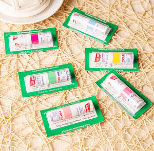 แท่งจมูกร้อนของไทยรสมิ้นท์เย็น6ชิ้น/เม็ด2มล. เครื่องพ่นจมูกน้ำมันสองชั้นสำหรับ eveyone - Product Image 3