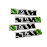 Metal Nickel Label Electroplate Gold Logo sticker