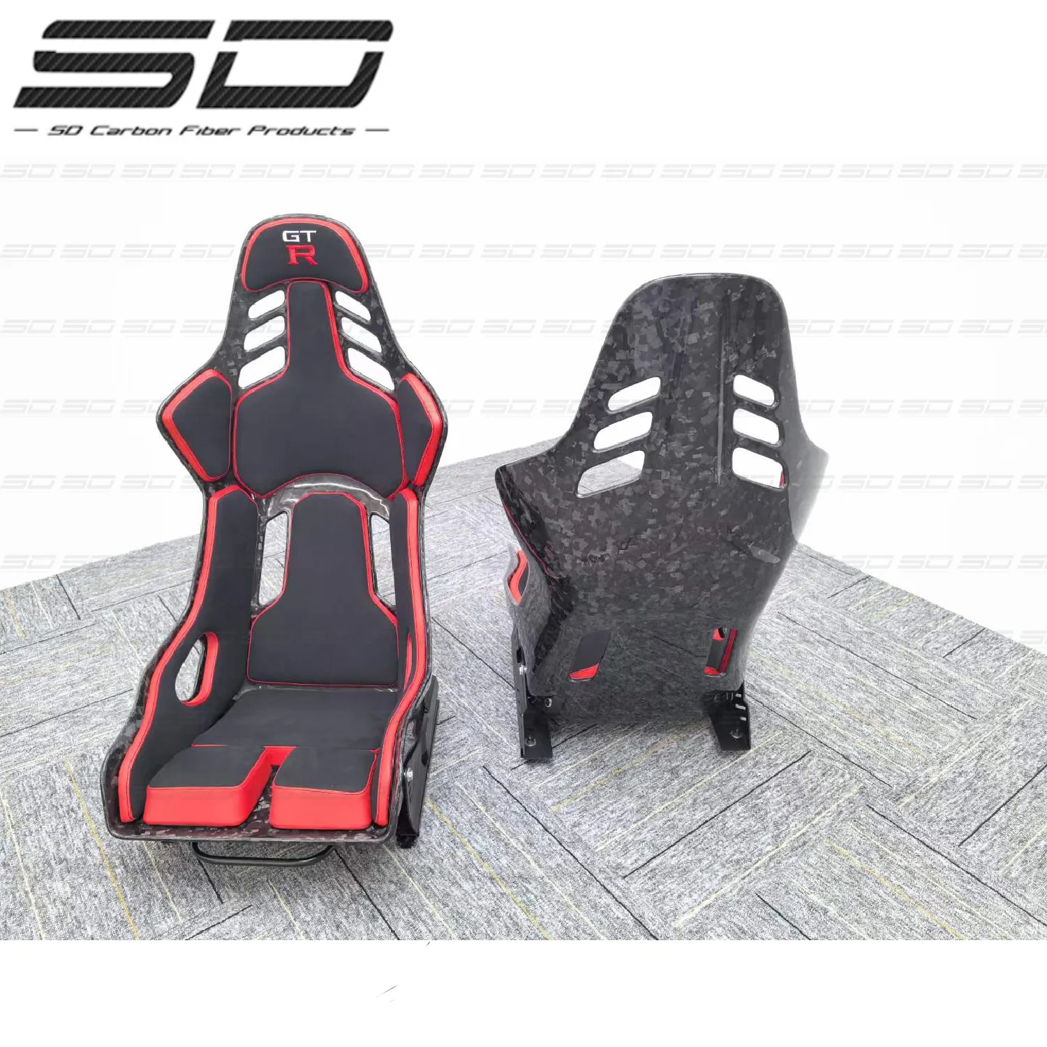 Upgrade Bucket R Style Forged Carbon Fiber Racing Seats for All Series Car Model