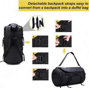 Muestra Gratuita de Bolsa de Viaje Personalizada con Forro de Carbón, Bolsa de Lona Impermeable a los Olores, Mochila Grande con Forro de Carbón, Bolsa de Lona Impermeable a los Olores - Product Image 4