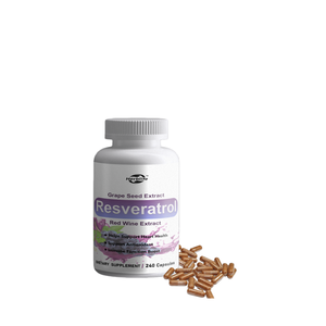 Capsules de Trans-Resvératrol de haute pureté de marques de distributeur d'OEM Supplément antioxydant naturel pour la santé de coeur Capsules végétariennes - Product Image 2