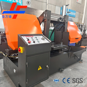 Sierra de cinta horizontal de doble columna GZ4250 de alta eficiencia para corte de perfiles de lingotes metálicos con sistema de sujeción hidráulico - Product Image 2