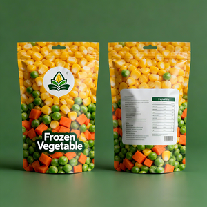 Bolsa de Plástico Transparente para Alimentos, con Acabado Mate Laminado e Impresión Personalizada, para Vegetales Congelados - Product Image 2