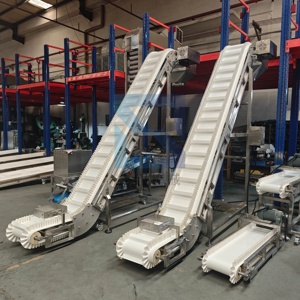 Nastro Trasportatore Inclinato per Alimenti con Nastro in PU, Elevatore in Acciaio Inossidabile di Grado Alimentare, Nastro Trasportatore a Salita - Product Image 4