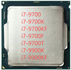 Processeur de bureau en plateau, neuf et d'occasion, de marques originales : CPU Core I7-9700 I7-9700K I7-9700KF I7-9700F I7-9700T I9-9900K I9-9900KF - Product Image 1