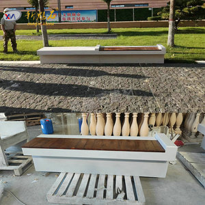 Nuevo Banco de Hormigón UHPC Magic Stone con Superficie de Madera para Exteriores, Asientos para Parques, Producto Terminado Personalizable - Product Image 1