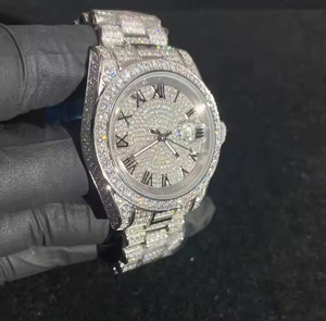 Montre de luxe pour homme, professionnelle, à quartz, en acier inoxydable, avec cadran en cristal saphir - Événements d'entreprise, luxe - Product Image 4
