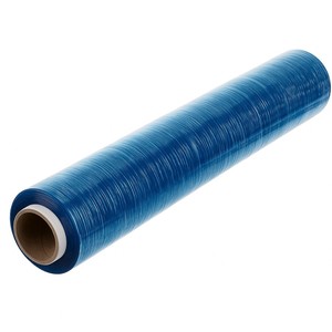 Film étirable à la main 17my - 450 mm x 300 m bleu translucide certifié BRC - Product Image 2