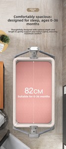 Cuna Eléctrica Multifuncional para Bebé en Oferta - Balanceo Silencioso Inteligente, Plegable y Portátil con Almacenamiento Seguro para Recién Nacidos de 0 a 36 Meses - Product Image 6