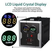 Très Vendu 1KVA 2KVA Stabilisateur de Tension Automatique AVR à Relais Monophasé 220V AC pour Usage Domestique Réfrigérateur, Fabriqué en PC Durable