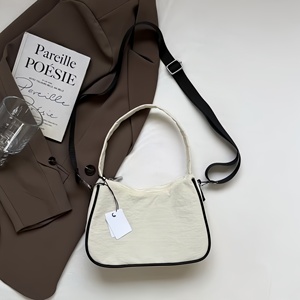 Nuova Borsa a Tracolla/Spalla AIL Personalizzata per Donne, Alla Moda, Leggera, Grande Capacità, in Nylon, con Cerniera, Due Cinghie, Resistente all'Acqua - Product Image 6