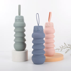 Borraccia pieghevole portatile in Silicone riutilizzabile pieghevole bevanda bollitore all'aperto Sport da viaggio acqua Taza De Agua applicabile - Product Image 1