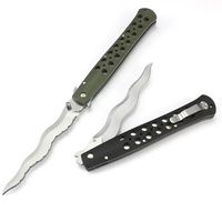 Cuchillo Plegable, Hoja de Acero S35VN, Mango de Nailon Estilo Esqueleto, Estilo Italiano, 4 Estilos, OEM