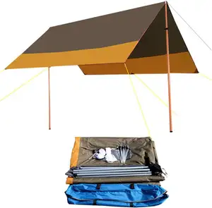 WoQi 210D Oxford Sun Sails Backpacking Hiking Gear 3m*3m Must Haves Camping Tarp