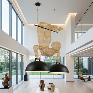 Lámpara Colgante Moderna LED con Diseño de Escultura Acrobática, Estilo Rodolfo Lobo - Product Image 6