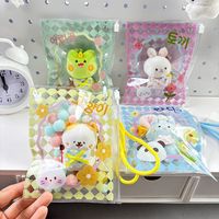 Sac de présentation et de transport en PVC Berry Chestnut Bear pour poupées en coton de 10 cm (style sac Ita portable)