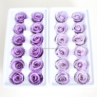 Vente en gros, usine de vente directe, rose rouge grande taille, tête de rose préservée, 2-3 cm, fleur de rose pour décoration de mariage à domicile