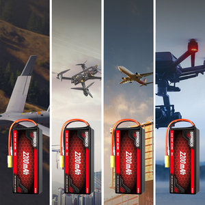 Быстрая доставка RC <span class=keywords><strong>Lipo</strong></span> <span class=keywords><strong>3S</strong></span> 4S 6S 11,1 V 14,8 V 22,2 V 2200mAh 30C 40C 50C 55C 60C литий-полимерный аккумулятор для моделей Heli Plane - Product Image 6