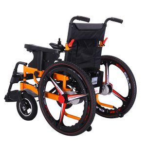 במפעל סיטונאי 24v 12ah מתקפל נסיעות אוטומטית חשמליות פלדה חיצונית גלגלים לנכים - Product Image 3