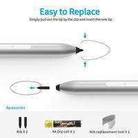 Stylo Surface Pro avec écran tactile intelligent HP Pen à 1024 niveaux de pression pour tablette Surface