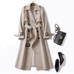Droma – trench-coat mi-long coréen pour femme, pardessus britannique populaire à genoux pour printemps et automne 2020 - Product Image 2
