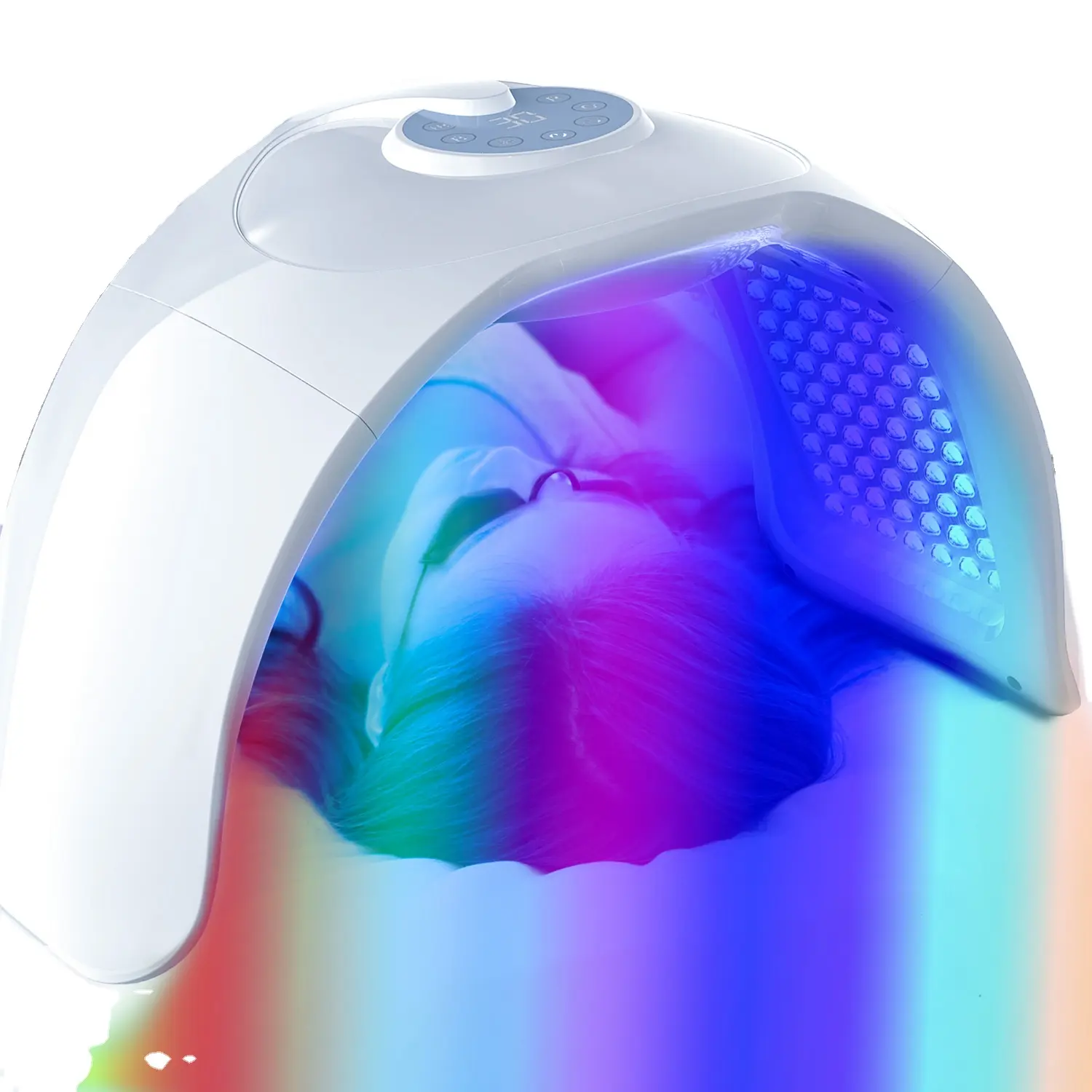 Masker Wajah led Perawatan Kulit 6 warna, kabut nano peremajaan kulit pdt led mesin terapi produk kecantikan untuk spa
