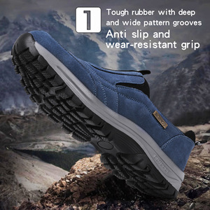 Chaussures de randonnée légères pour hommes Trong Cavalry, à enfiler, talon plat, pour course en plein air et camping, tailles 39-50, grandes tailles - Product Image 4
