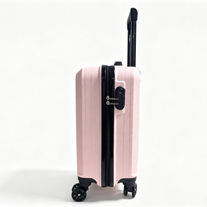 Valise à roulettes rigide rose moderne avec poignée télescopique et fermeture éclair pour les voyages - Product Image 2