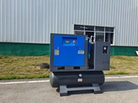 Compresseur d'air à vis intégré 15kw 20hp 70 Cfm avec réservoir de 500 litres, sécheur d'air, filtres de ligne