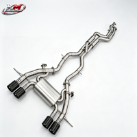 Tuyau intermédiaire en Z en acier inoxydable KM à longueur égale pour BMW M2 M3 M4 G80 G82 G87 G8X F8X 3.0T – Amélioration du système d'échappement à soupape
