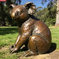 Sculpture de koala grandeur nature en bronze YOUFINE, art réaliste de la faune pour les zoos et les jardins