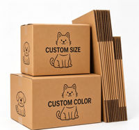 Boîte en carton ondulé Kraft simple paroi pour livres, documents, envoi postal, emballage, vente en gros, fournisseur d'usine