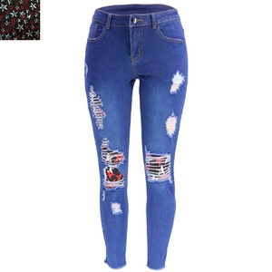 Pantalones <span class=keywords><strong>vaqueros</strong></span> <span class=keywords><strong>de</strong></span> estilo Hip Hop para <span class=keywords><strong>mujer</strong></span>, Jeans rasgados con agujeros <span class=keywords><strong>rotos</strong></span> <span class=keywords><strong>de</strong></span> cintura alta - Product Image 6