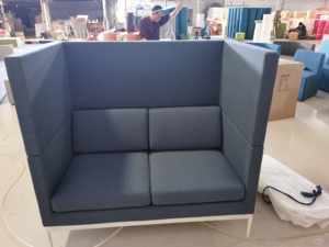 การประชุมพอดส่วนตัวโซฟาบูธส่วนตัวด้านหลังสูงเป็นรูปตัวยูเปิดโซฟาสำหรับการประชุมส่วนตัว - Product Image 2