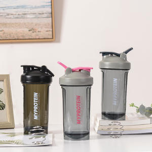 Heap-taza portátil de plástico para gimnasio y fitness, botella agitadora de proteínas reutilizable de viaje sin BPA, 500ml - Product Image 1