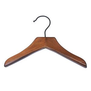 Современная Вешалка из массива дерева с металлическим крючком, широкая Наплечная вешалка для домашних животных, бесследная мини-вешалка для одежды для маленьких кошек и собак, вешалка для рубашки - Product Image 2