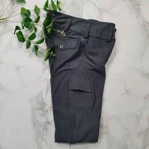 Calça leggings feminina cintura alta, ponteiras de silicone feitas sob encomenda