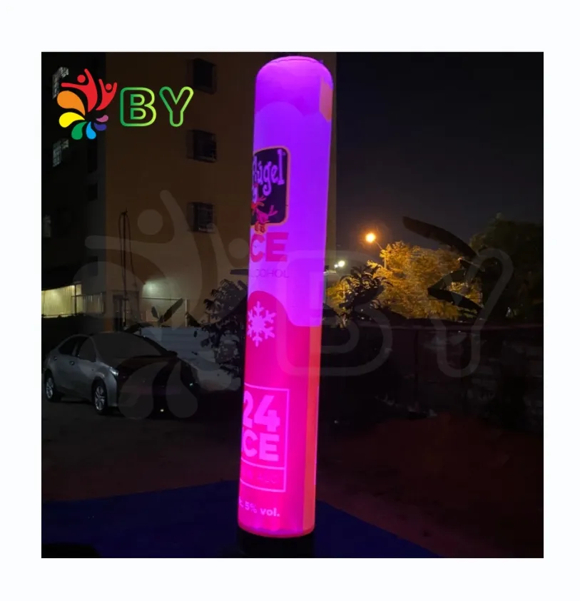 Inflatable Pillar Inflatable Column Inflatable Column Pillar With LED Light For Outdoor Event For Advertising Party Decoration